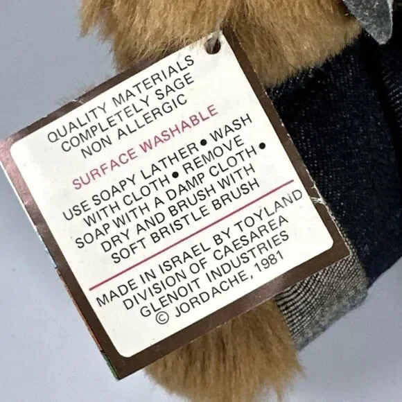 Vintage 1981 Jordache Jeans | Jordy Plush Bear Promotion 12” & 10” - Picture 8 of 11